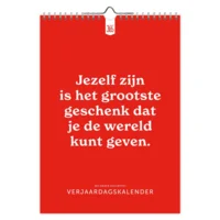 Verjaardagskalender - 365 dagen succesvol - 21x29,7cm