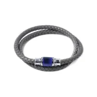 GEMINI BRACELETS O24 - ULTRA GREY - TIJGEROOG - 20 cm