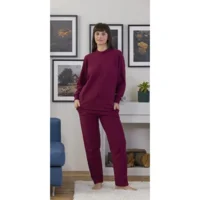Gary Dames Pyjama: Bordeaux, Punto Milano ( GARY.137 )