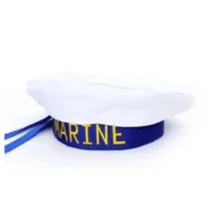 Hoed - Wit / blauw - Matroos - Marine