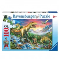 Puzzel - Bij de dinosaurussen - 100st. XXL