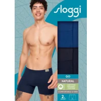 Sloggi – Men – GO Natural – Short C2P – 10214598 - Blue Multicolor