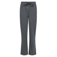 Jaquard print broek Audrey Zoso Petrol XS