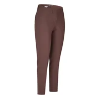 KJ brand Dames Broek: Donker Bruin, Jenny ( zalige broek ) aansluitend model ( BRA.357 )