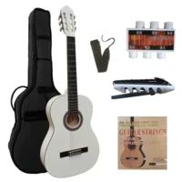 MSA C26 klassieke gitaar, wit, met starterset