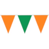 Vlaggenlijn - Oranje groen - PE - 10m