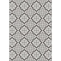 Vintage tapijt tegels zwart/grijs