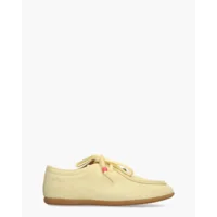 DWRS Label Laval Lichtgeel Dames Veterschoenen