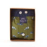 MC Alson Boxershort Heren: Vosjes, Los model met ingewerkte slip ( MCA.22 )