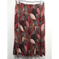 Bassini Rok op elastiek: Bordeau print ( Bas.20 )