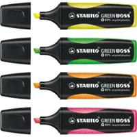 Markeerstiften - Stabilo - Fluor / neon - 4st.