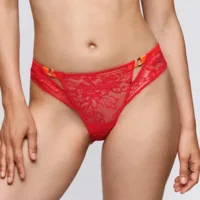 Sarda Lovelace slip in rood