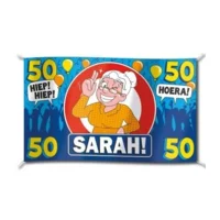 Vlag - 50 Jaar, Sarah - 150x90cm