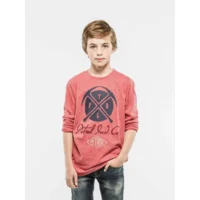 superzachte longsleeve met dubbelprint brique