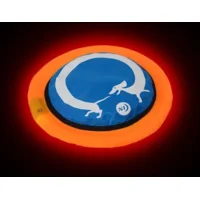 Nite Ize Nite Dawg Dog Discuit Light Vliegende Frisbee voor de hond Kleur Blauw met Rode Led verli NDD2-M1-R3