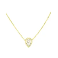 Diamonfire Ketting 63-1201 Teardrop  in verguld zilver