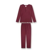 Sanetta Pyjama Meisjes: Bordeaux ( SAN.167 )