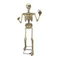 Mega Groot Skelet 150cm – Met Bewegende Mond, Armen, Oplichtende Ogen & Enge Geluiden – Halloween Animatronic