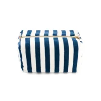 Toilettas Vic - Badstof Blauw Wit Strepen | Rose in April