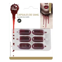 Fake Blood Capsules 6‑pack — Kunstbloed Capsules voor SFX & Halloween