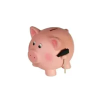 Spaarpot - XL spaarvarken - Terracotta - Met hamer - 21x16cm