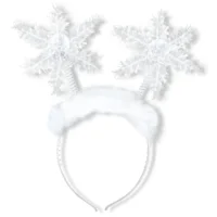 Luxe Kerstdiadeem met sneeuwvlokken- Kerstfeest accessoir
