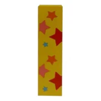 Decoratieletter - I - Hout - 7cm - Geel