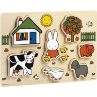 Puzzel - Vormenpuzzel - Nijntje - Hout - 7st.
