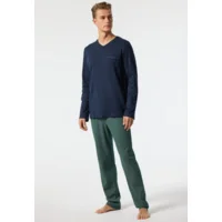Schiesser – Fine Interlock - Pyjama – 178110 – Dark Blue