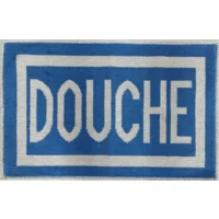 Badmat katoen blauw DOUCHE