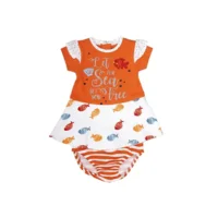 Babybol oranje baby jurk