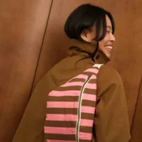 Rose in April Heuptas Roze Olive Strepen