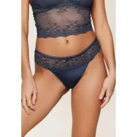 Lingadore Daily string in denim blauw