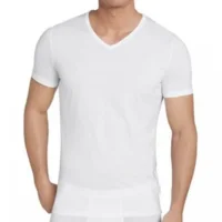 Sloggi Men EverNew Shirt 03 V-Neck - 10154629 - White