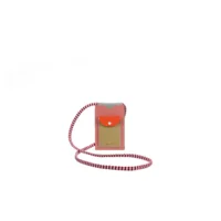 Sticky Lemon Telefoontasje met Koord Roze Groen
