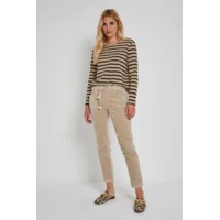 Para Mi Broek: Bowie, vintage Corduroy, Beige Marble ( PARA.288 )