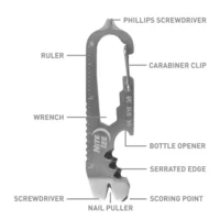 Nite Ize Doohickey + Key Tool Roestvrij Staal KMTSE-11-R3