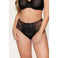 Lingadore Daily tailleslip in zwart en nude