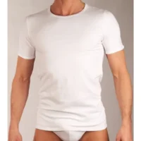 Eskimo Onderhemden heren: Elements Shirt korte mouwen, ronde hals ==> Wit ( Per 3 stuks )