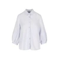 Punto One Dames bloes: Iba, Licht blauw, Linnen / viscose ( ONE.80 )