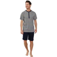 Pastunette Heren Pyjama: multi color, korte broek ( PAS.70 )