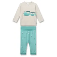 Sanetta Jongens pyjama: Trein motief, 100% katoen, vanaf 9 maanden ( SAN.81 )