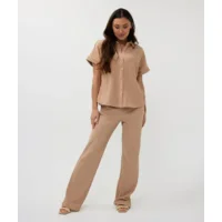 Esqualo Bloes : Light Sand, structuur stof ( ESQ.299 )