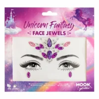 Gezicht diamantjes Unicorn Fantasy - Strass steentjes voor op het gezicht