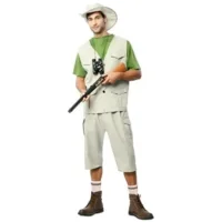 Kostuum - Safari gids - Broek, shirt, vest & hoed - M/L