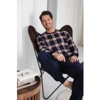 Pastunette pyjama heren: fleece, donker blauw ( PAS.131 )