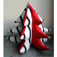 Kleurrijk decoratief boompje Rood / Blauw - Wit gestreept