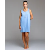 Egatex Nachthemd: Blauw, zonder mouwen ( EGA.532 )
