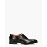 Santoni 12474 Zwart Heren Veterschoenen