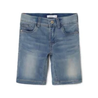 Name it Jongenskleding Jeans Bermuda Short Theo XSL Light Blue